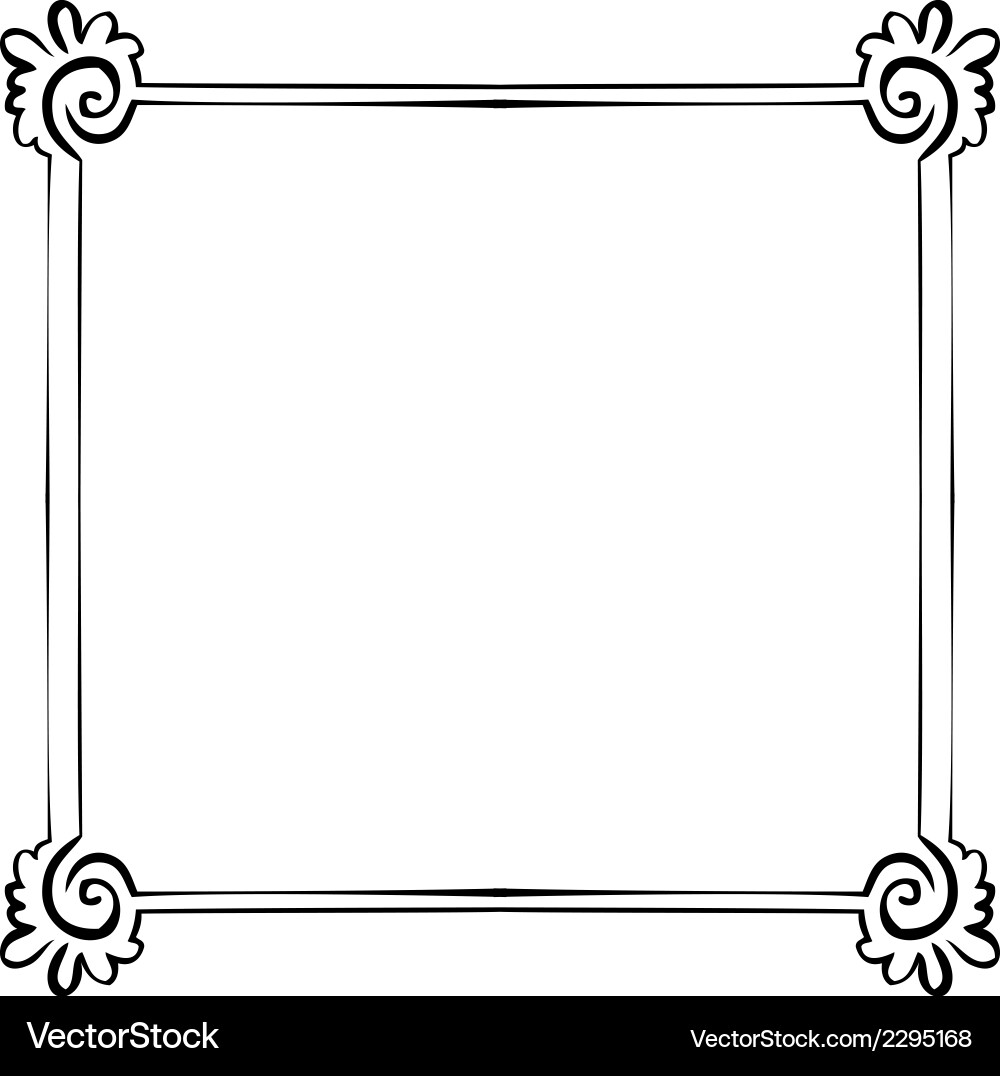 Frame element for design vector image