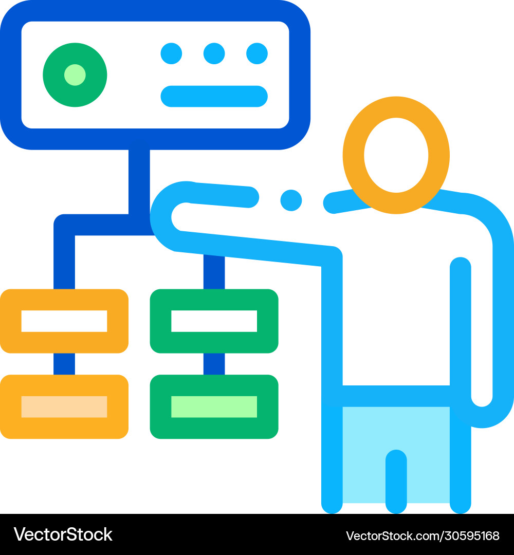 Gradual algorithm icon outline Gradual algorithm icon outline Vector Image