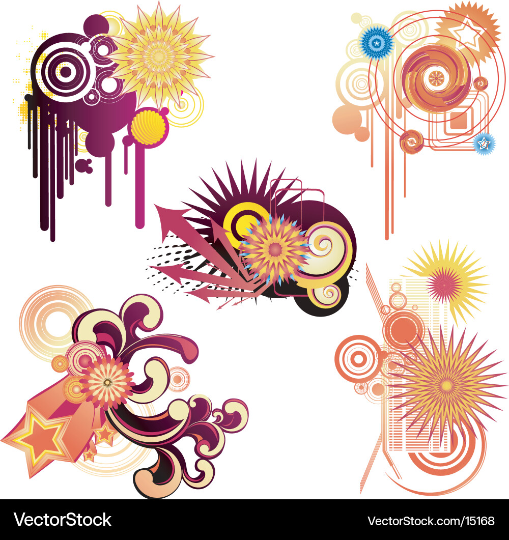 Luminous Gradient Swirls vector image