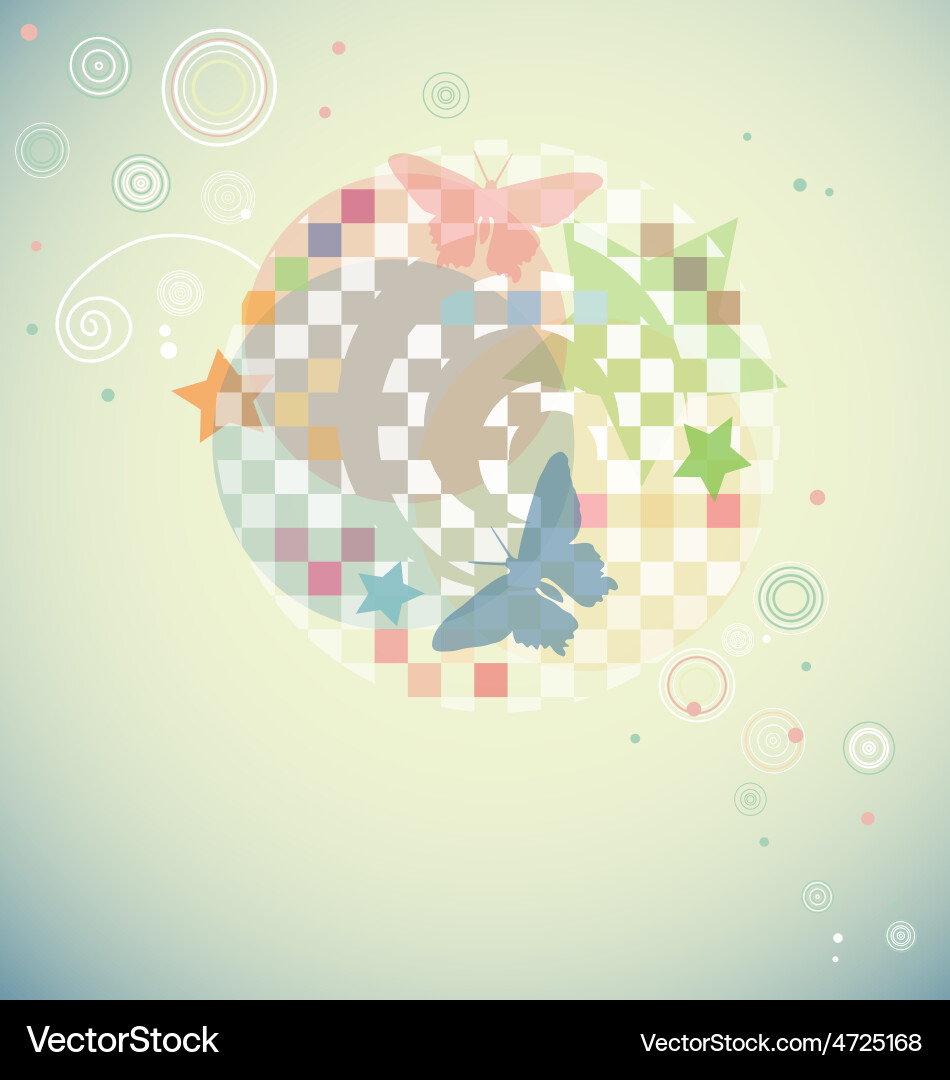 Modern swirly background with abstract shapes Vector Image