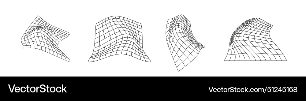 Retro 90s grid 3d elements and lines in dinamic Retro 90s grid 3d elements and lines in dinamic Vector Image