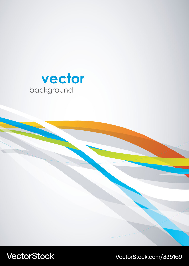 Dynamic Ribbon Background vector image