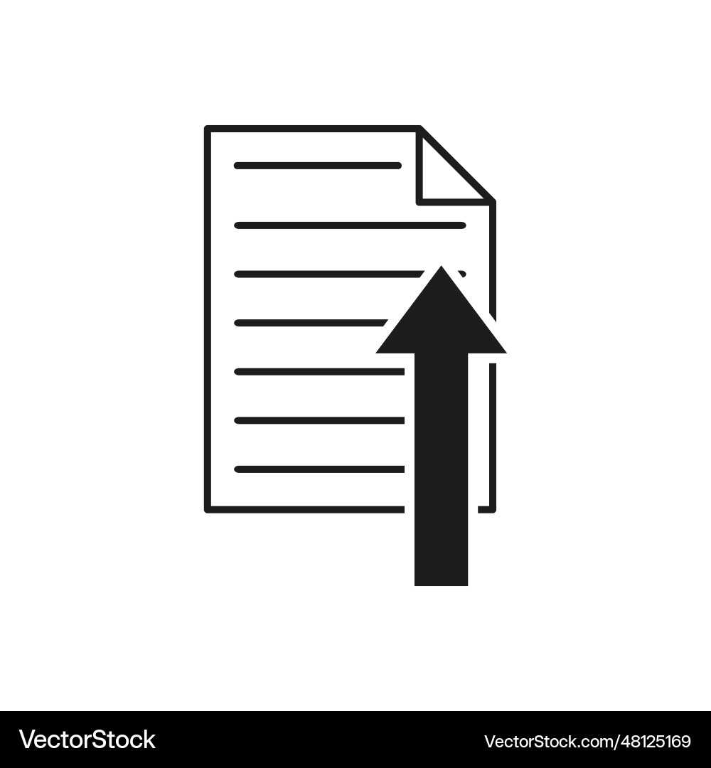 File upload icon eps 10 Vector Image