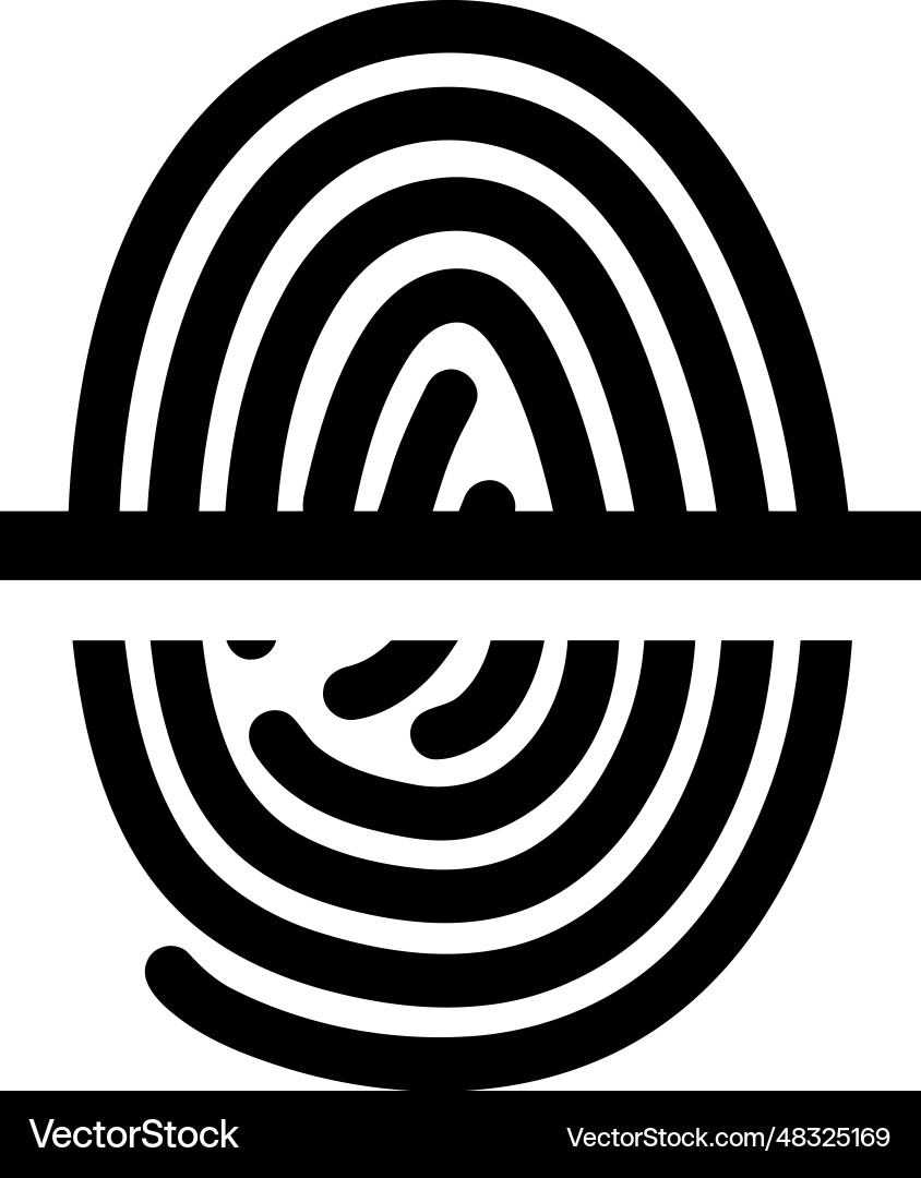 Fingerprint scan icon Vector Image