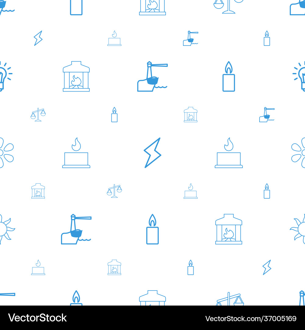 Light icons pattern seamless white background Vector Image