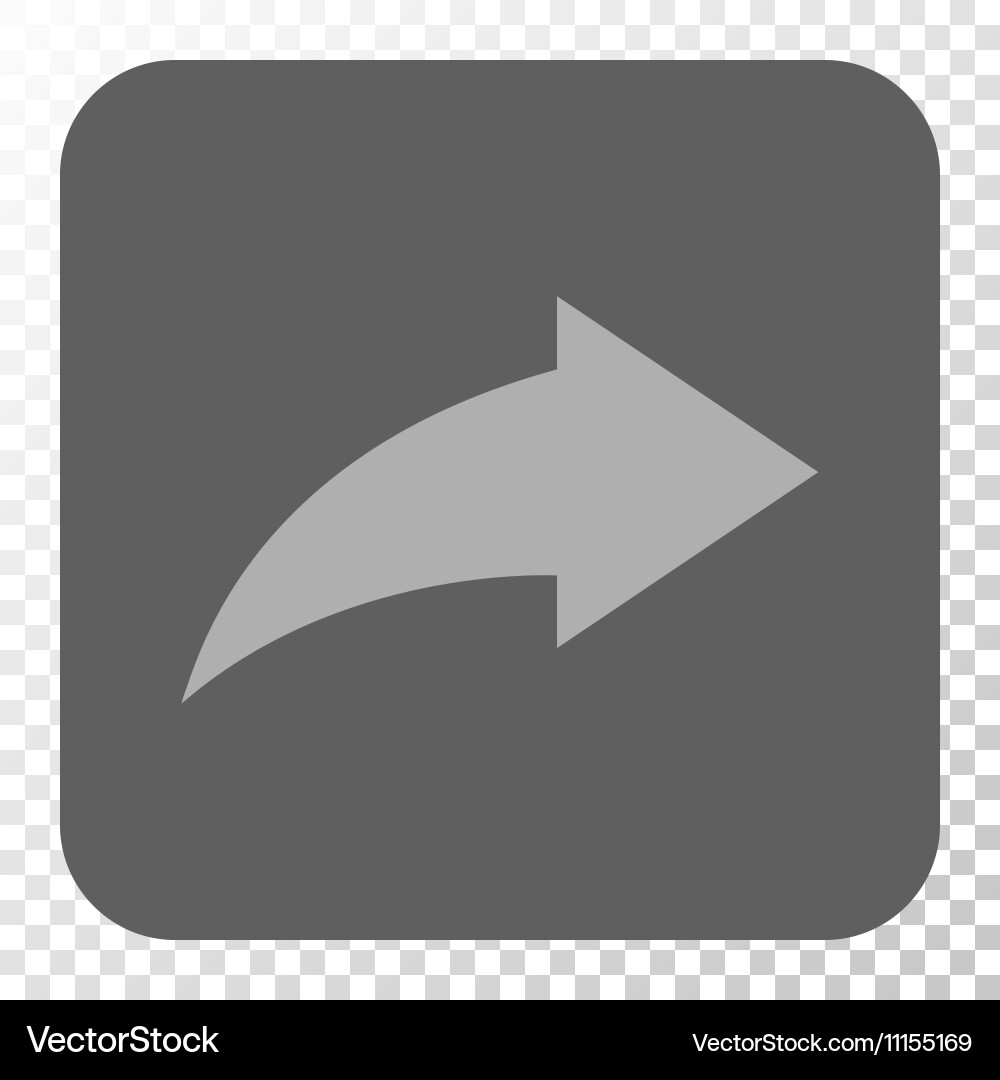 Redo rounded square button Vector Image