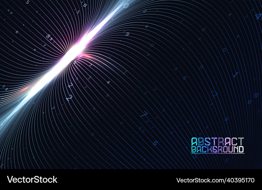 Abstract data transmission visualization Abstract data transmission visualization vector image