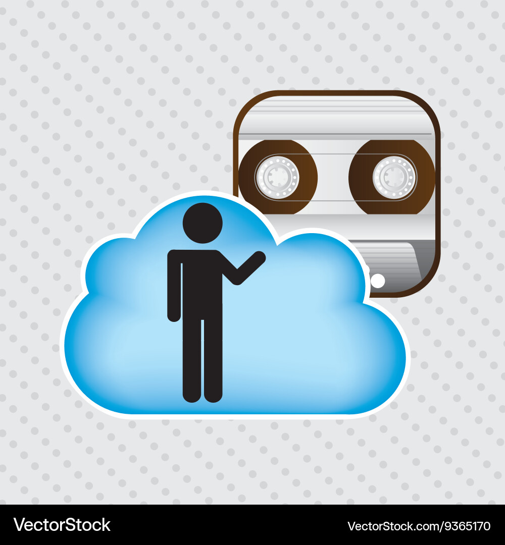 Cloud computing design Vector Image