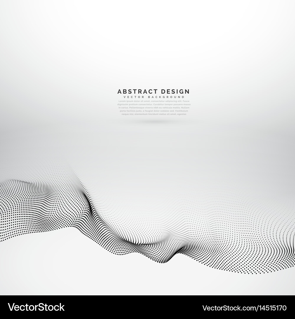 Dynamic Particle Wave Background vector image