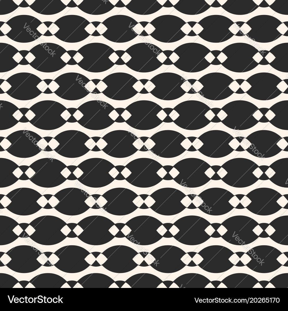 Geometric seamless pattern with smooth chains Vector Image