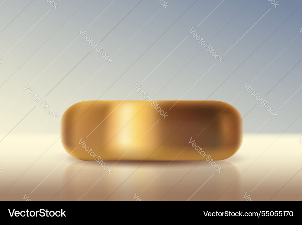 Luxury golden podium on beige Luxury golden podium on beige vector image