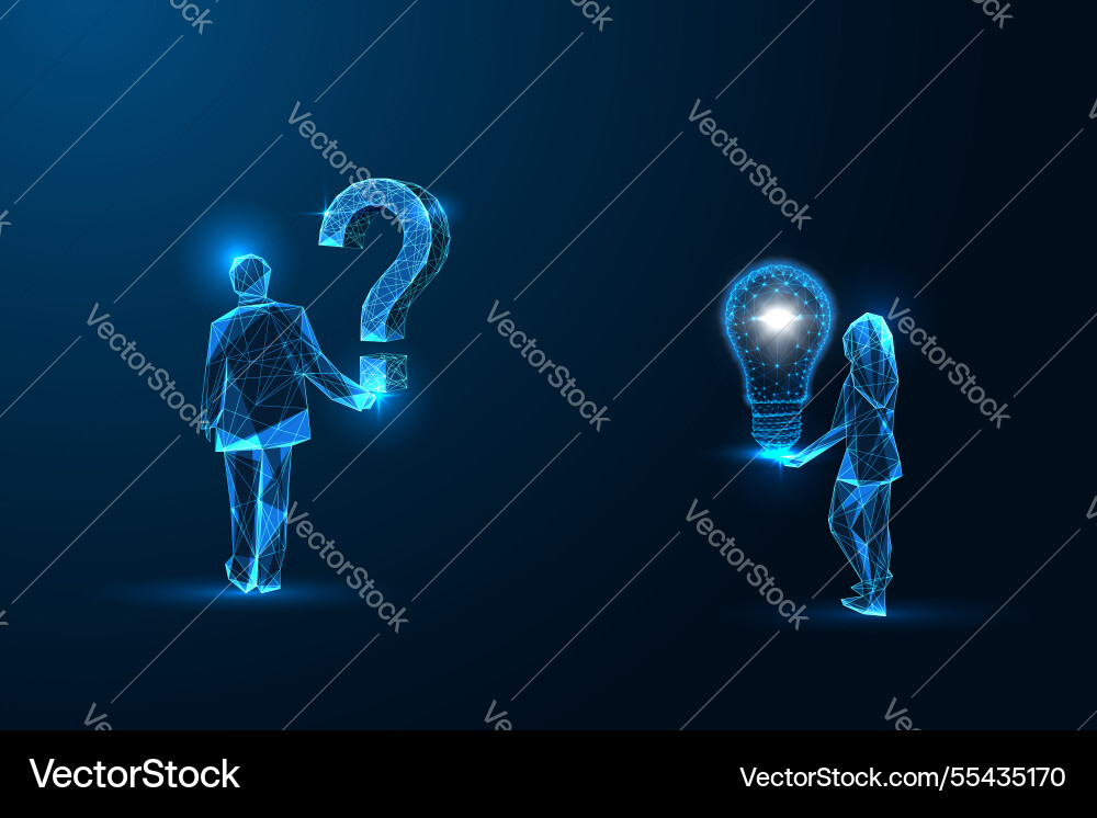 Quality assurance qa concept with man holding Quality assurance qa concept with man holding vector image