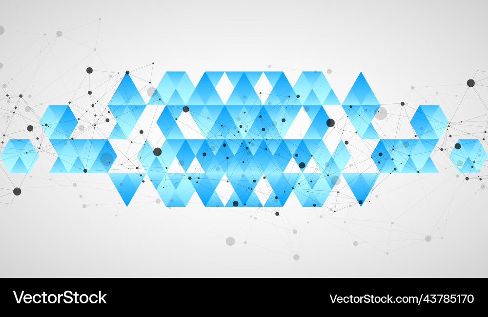 Template for science and technology presentation vector image