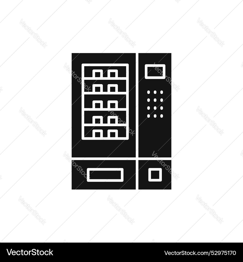 Vending machine icon symbol on white background Vector Image