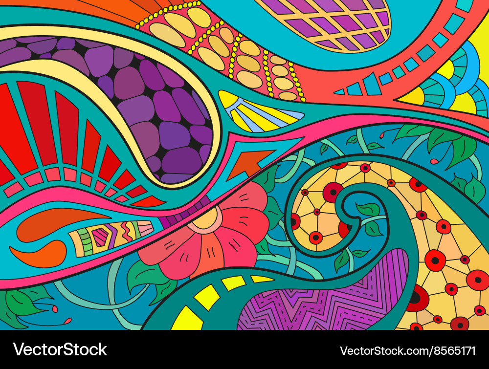 Abstract background with lines arrow wave Vector Image