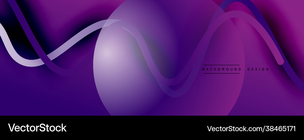 Abstract gradient background with wave line Vector Image