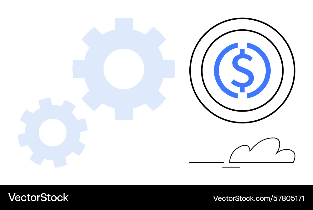 Agile workflow optimized for financial growth Vector Image