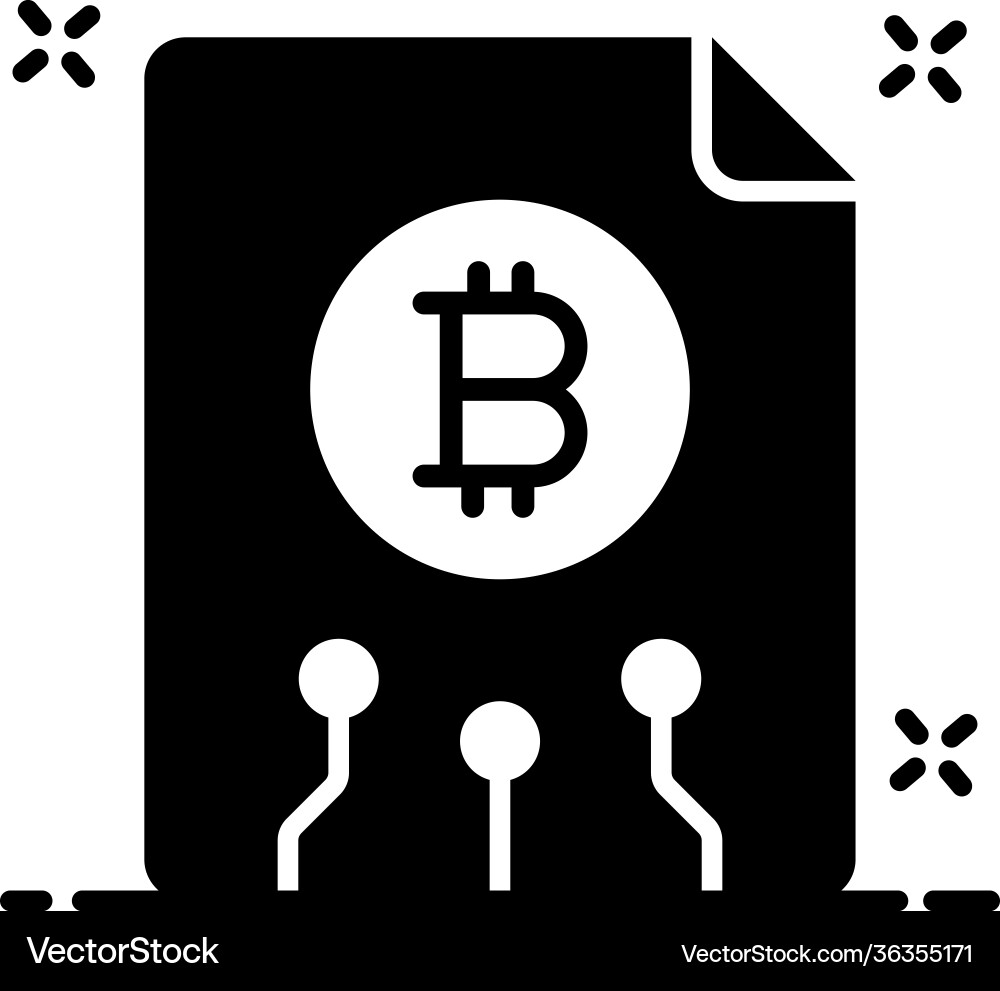 Bitcoin file Vector Image