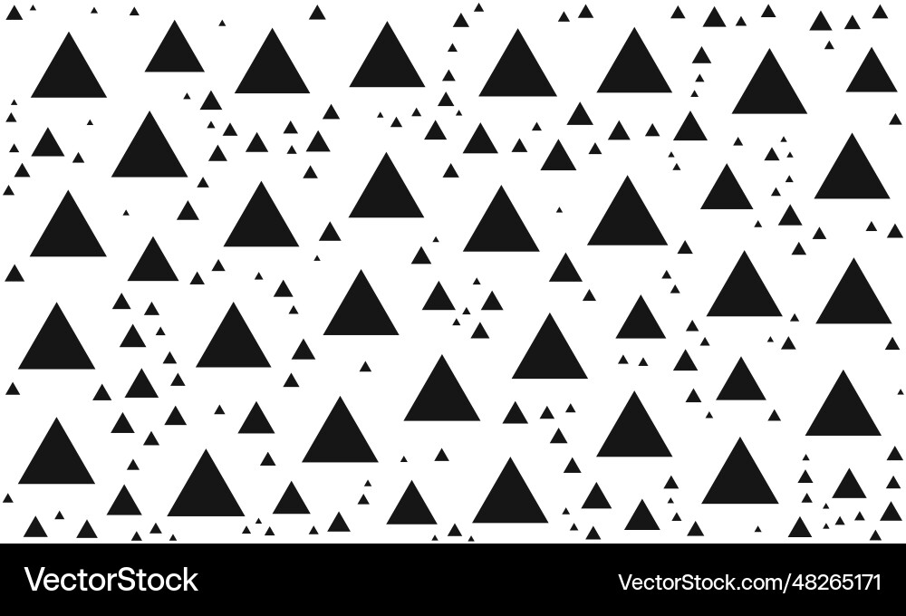 Black and white random triangle pattern Black and white random triangle pattern vector image