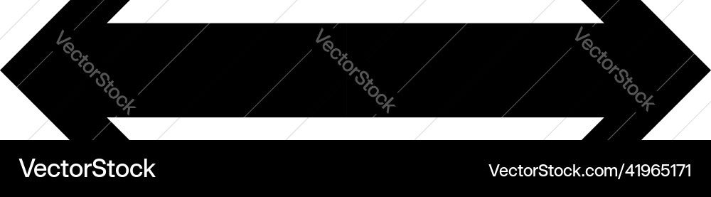 Left and right arrow pointer cursor in opposite Vector Image