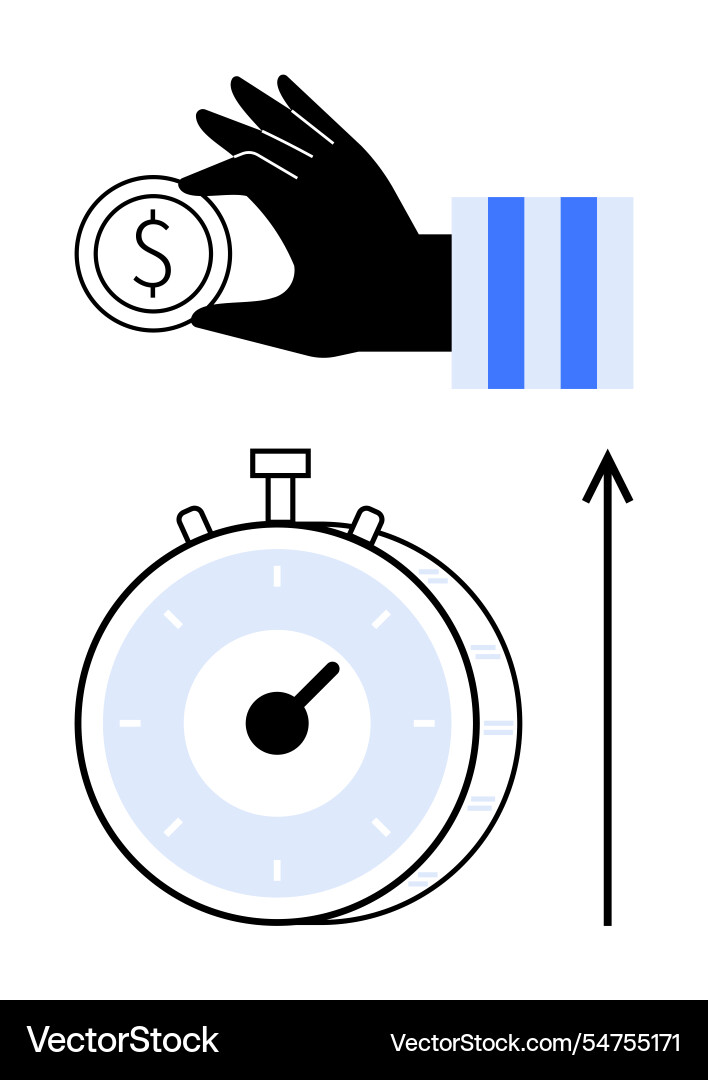 Maximizing efficiency the interplay of time Maximizing efficiency the interplay of time vector image