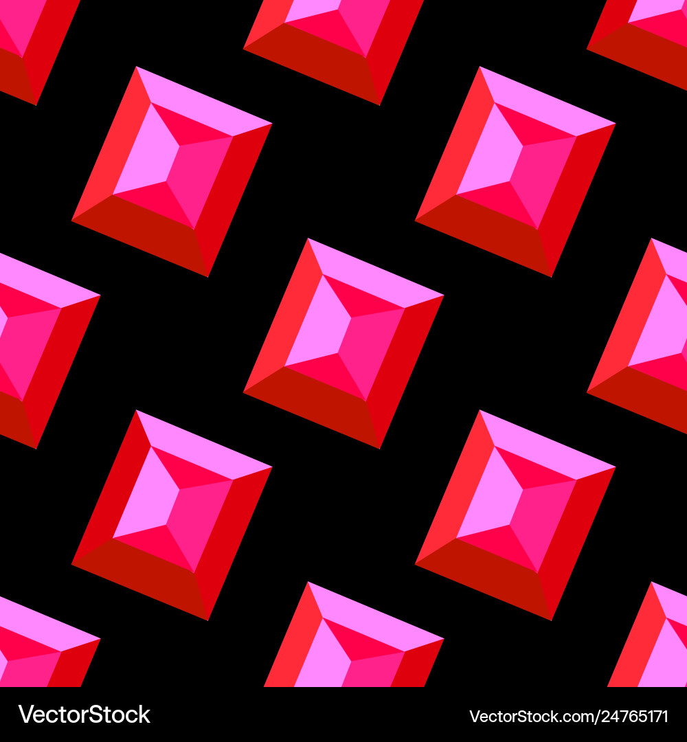 Ruby seamless pattern decorative Ruby seamless pattern decorative Vector Image
