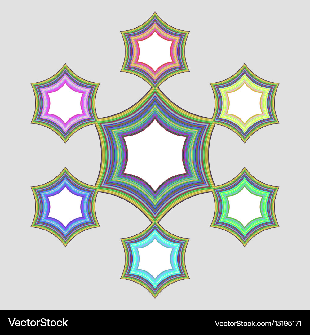 Six part circular infographic element design Vector Image