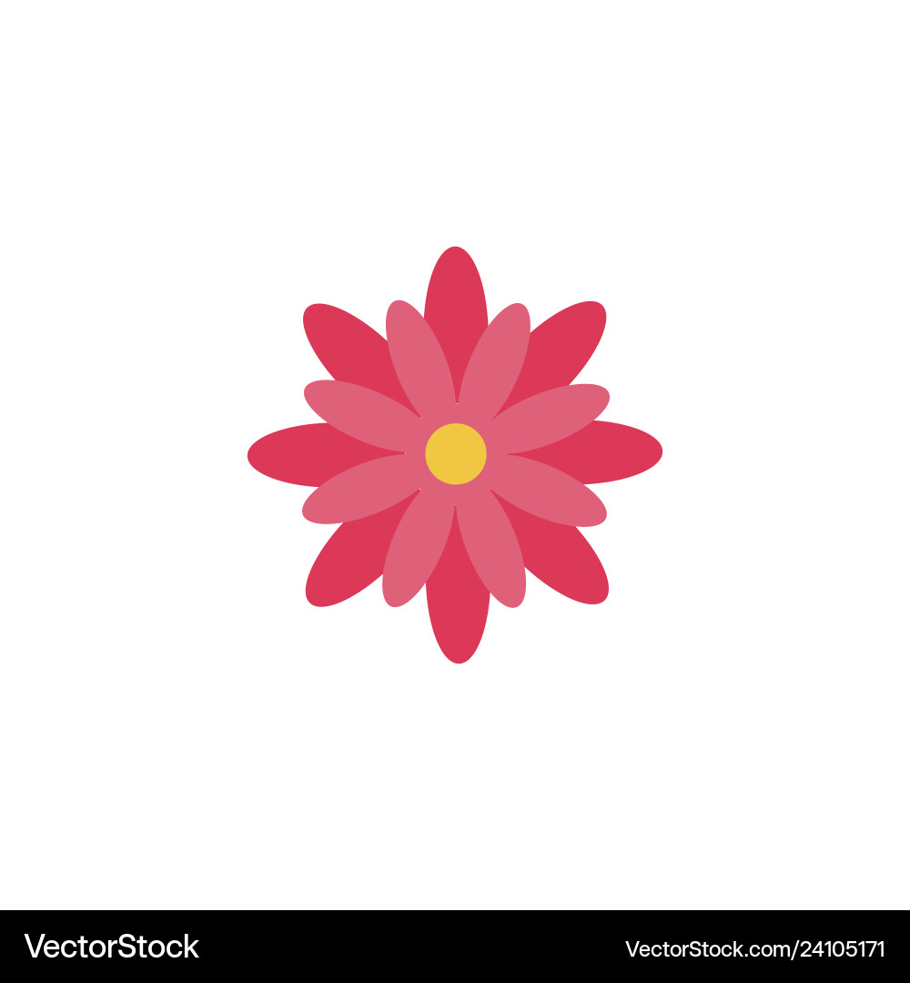 Universal flower icon to use in web and mobile ui Universal flower icon to use in web and mobile ui vector image