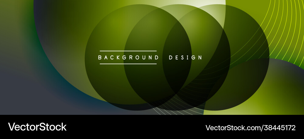 Gradient circles with shadows techno Gradient circles with shadows techno vector image