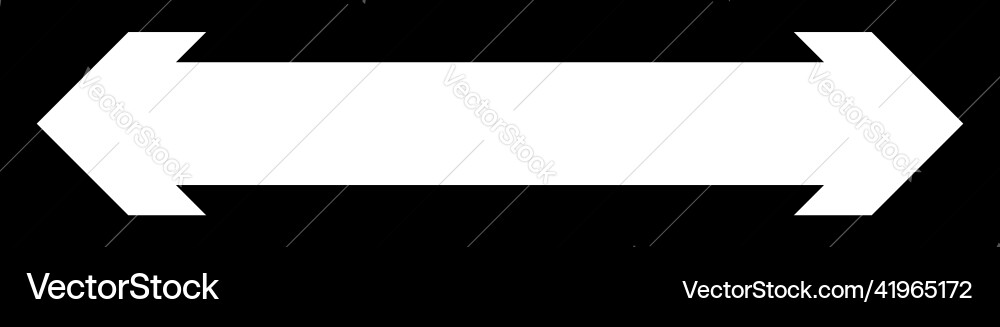 Left and right arrow pointer cursor in opposite Vector Image