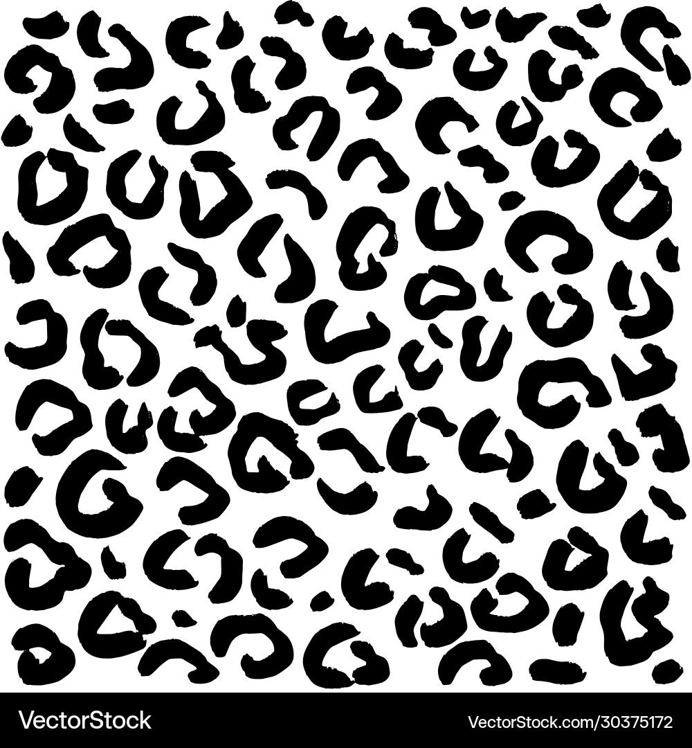 Leopard Print Background vector image
