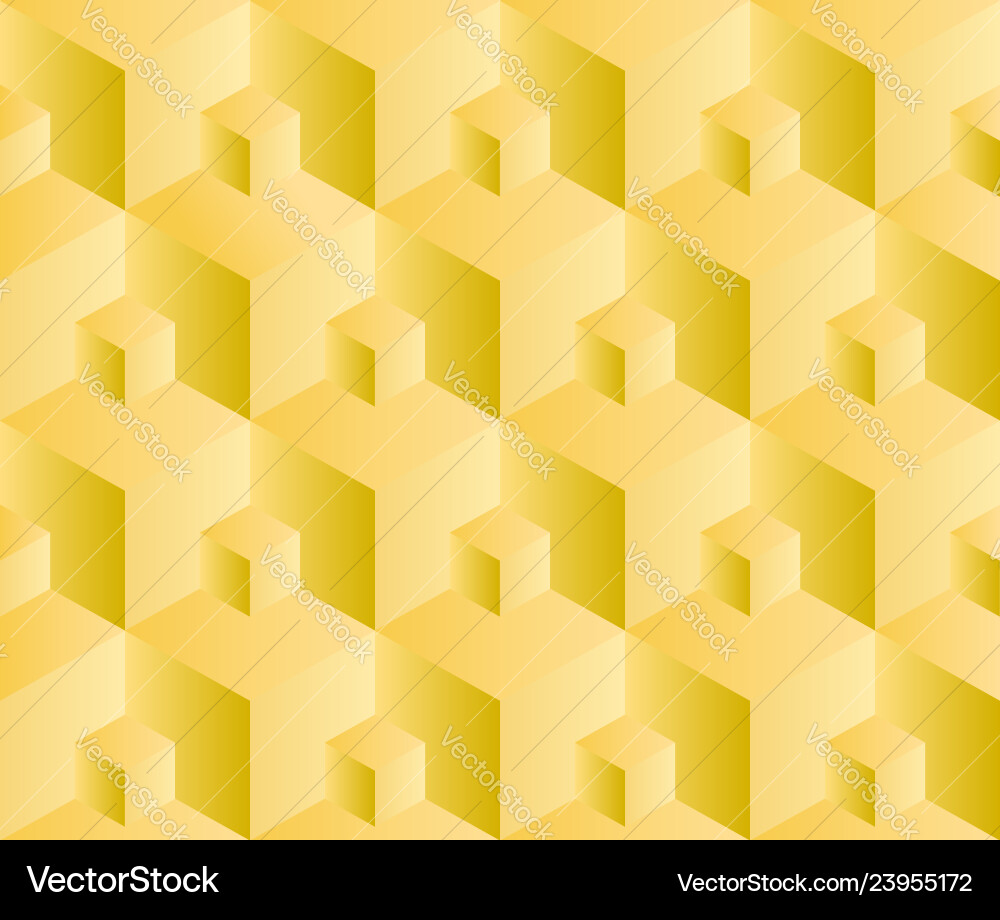 Seamless pattern 3d cube Vector Image
