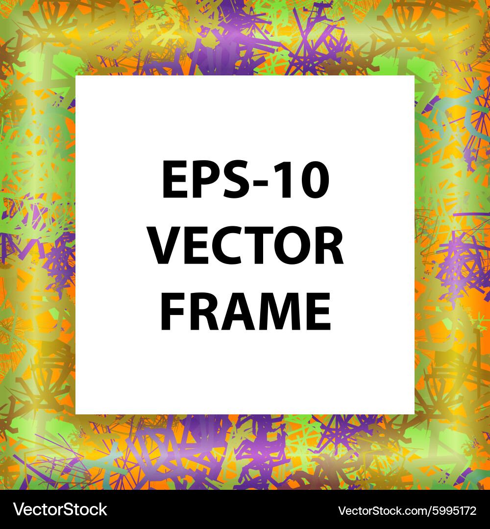 Set of multicolored framework for registration Vector Image