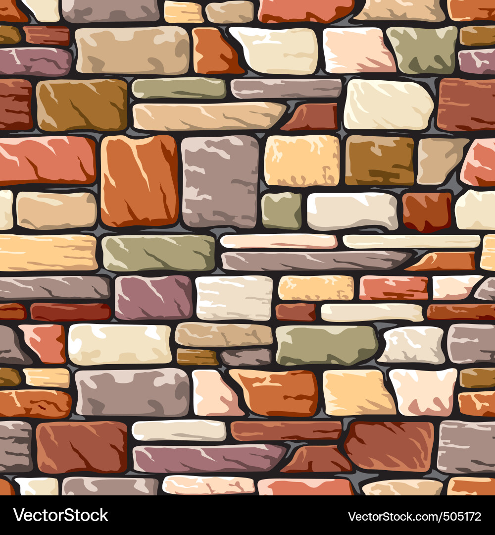 Stone Wall Texture Vector Image