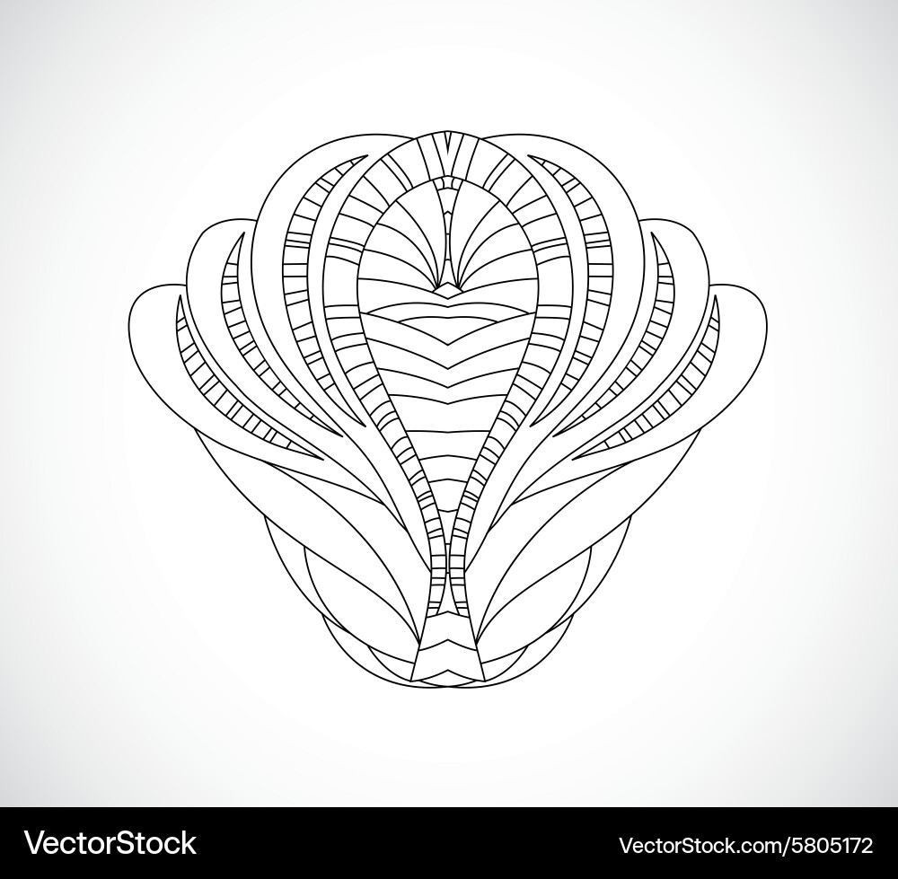 With abstraction Vector Image