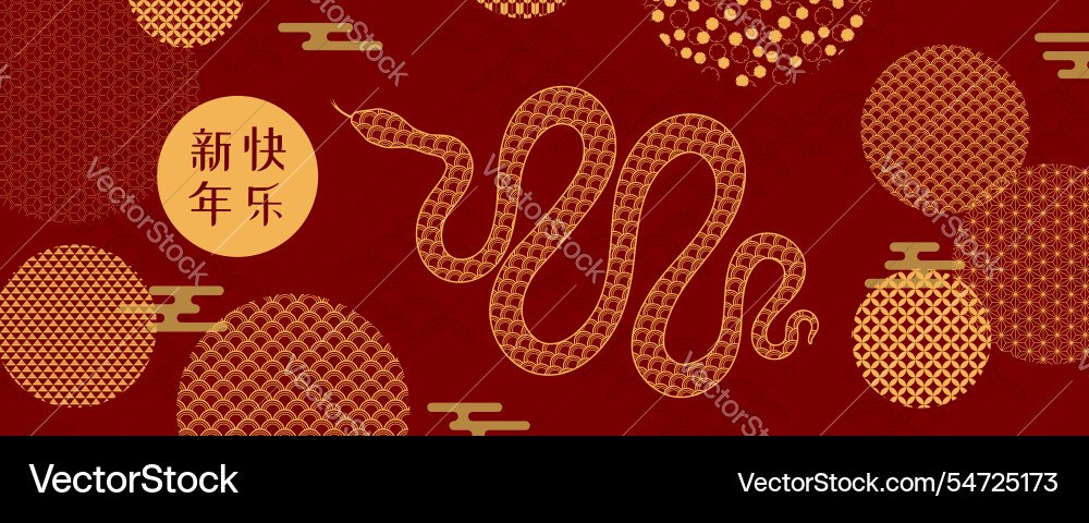 2025 lunar new year snake traditional patterns 2025 lunar new year snake traditional patterns vector image