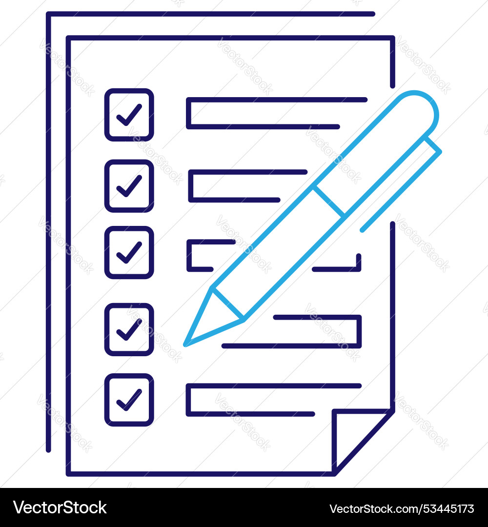 Checklist workflow task management icon vector image