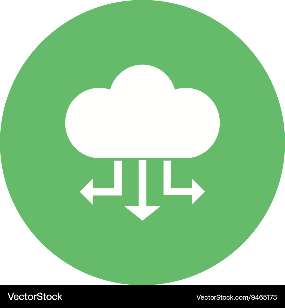 Cloud data distribution vector image