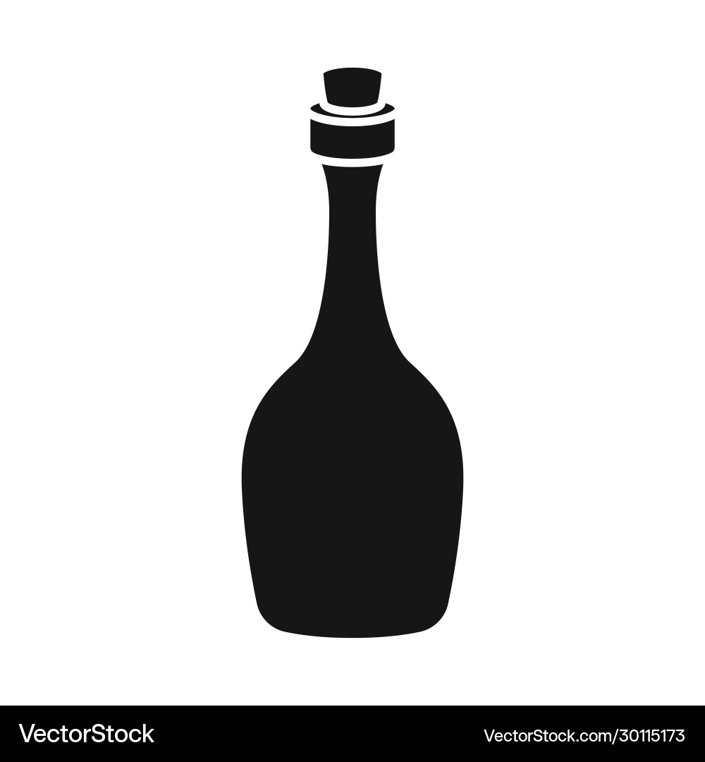 Design rum and bottle sign web element Vector Image