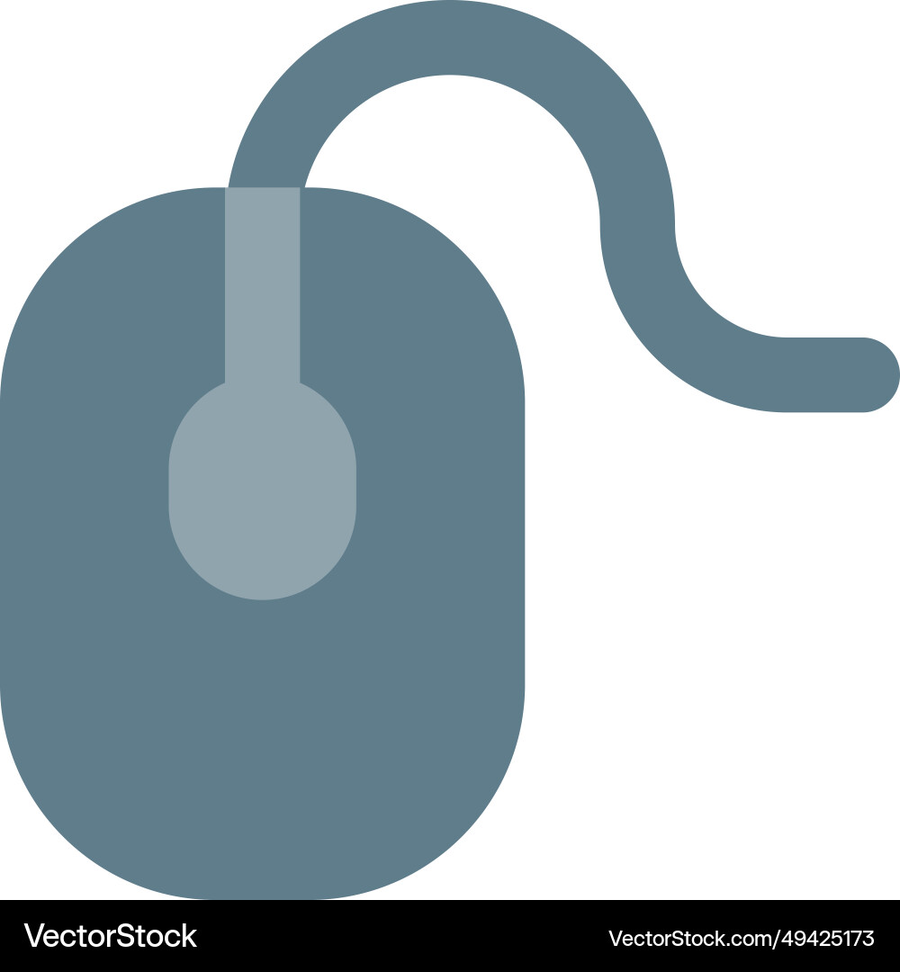 Mouse used to move the cursor on screen vector image
