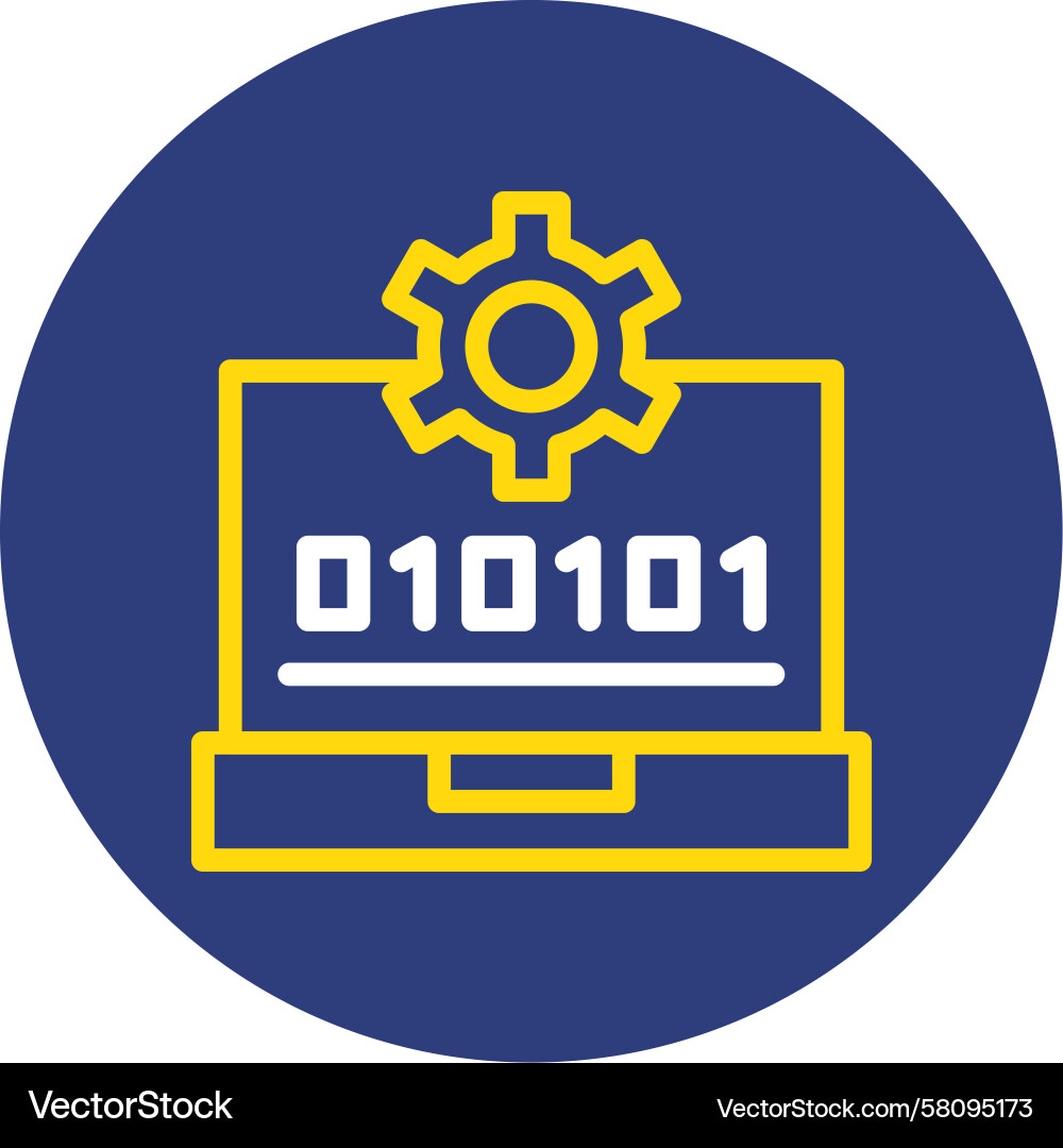 Swift Skill Dual Line Circle Vector Image