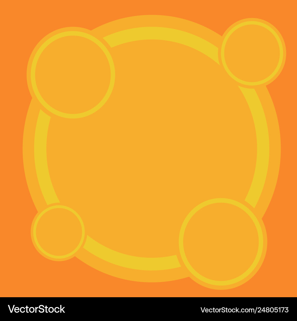 Two or more circles on top another with equal vector image
