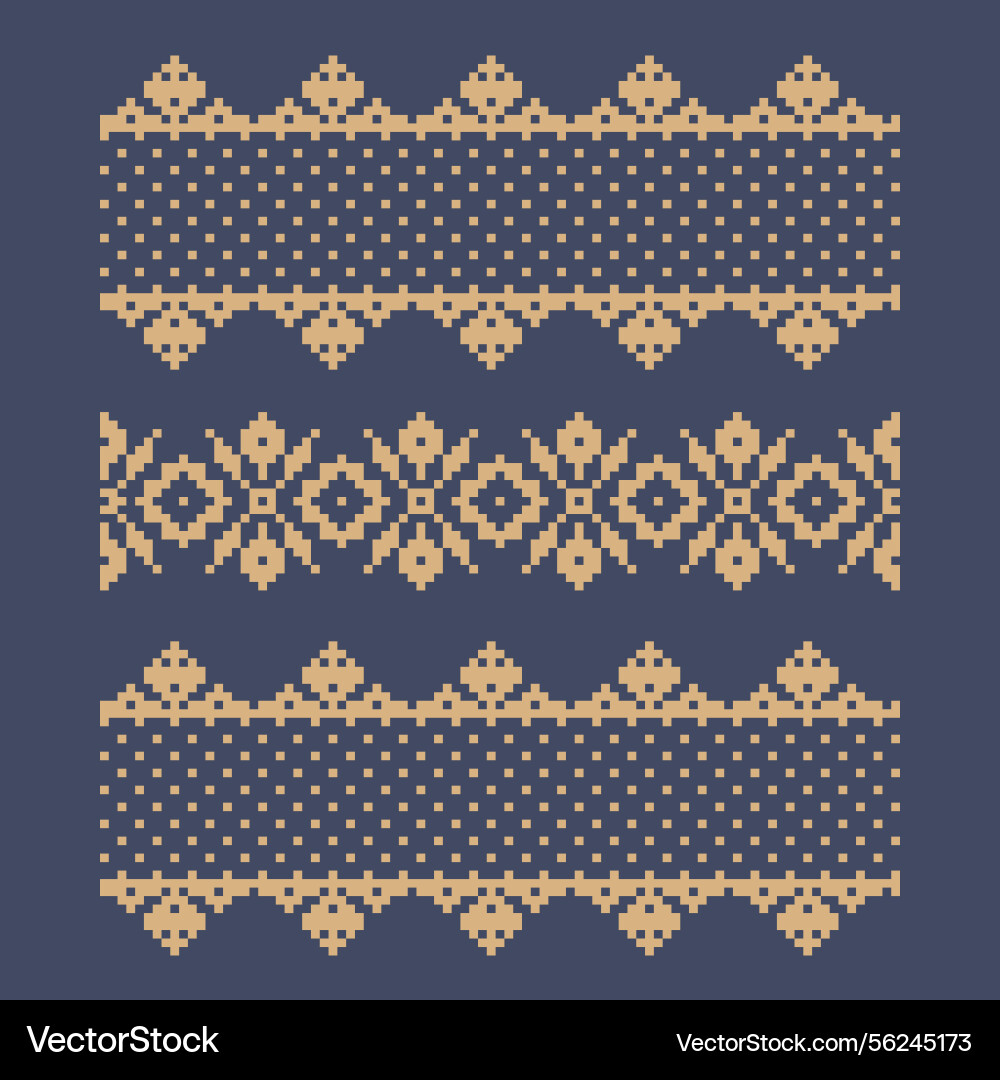 Ukrainian border pattern element stencil Ukrainian border pattern element stencil Vector Image