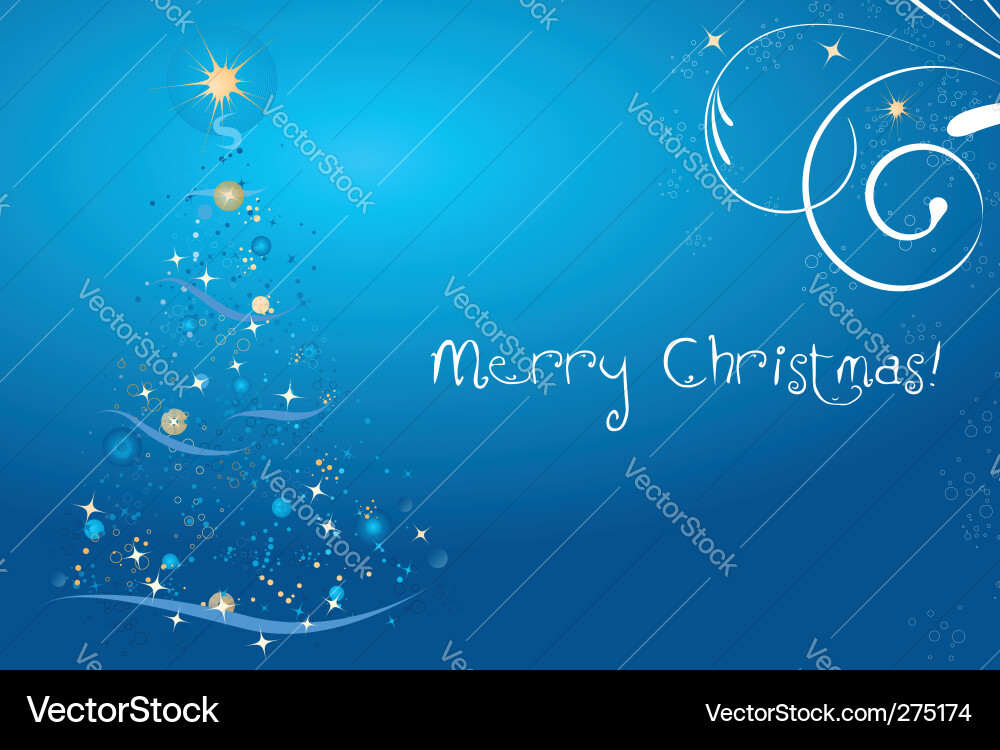 Abstract christmas card Vector Image