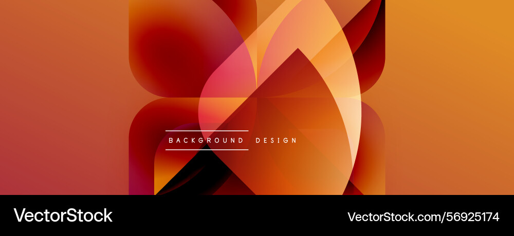 Abstract orange design overlapping shapes create Abstract orange design overlapping shapes create vector image