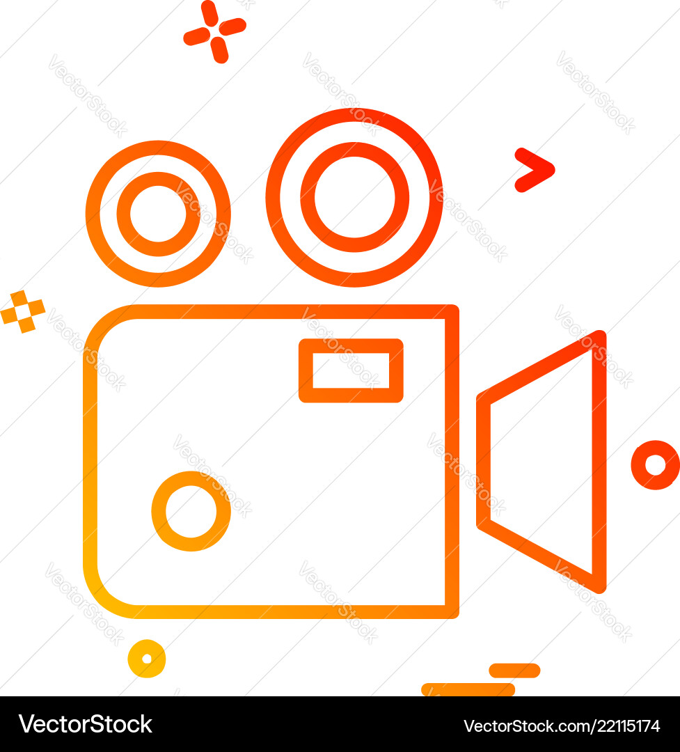 Camcoder icon design Vector Image