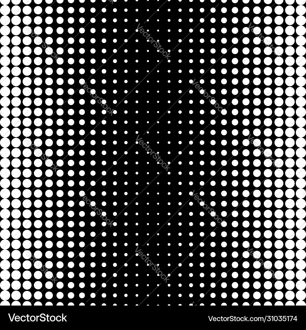 Circles halftone transition seamless pattern Circles halftone transition seamless pattern Vector Image