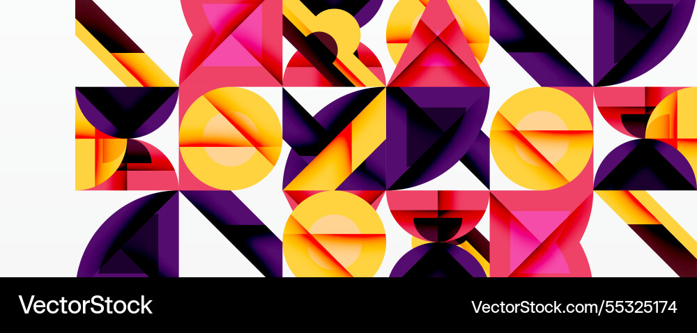 Circles squares lines abstract background Circles squares lines abstract background Vector Image