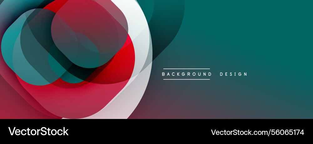 Circular abstract design with overlapping Circular abstract design with overlapping vector image