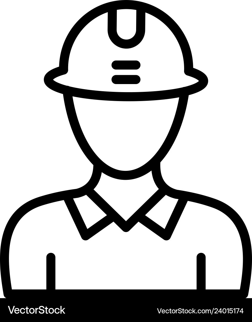 Engineer icon which can easily modify or e vector image